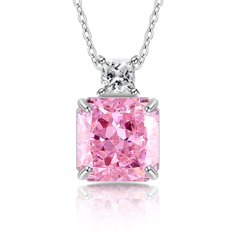 Colgante cuadrado de diamante  - Perfume Fine Fragrance reseña y precio